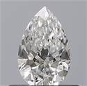 Natural Diamond 0.40 Carats, Pear with  Cut, E Color, IF Clarity and Certified by GIA