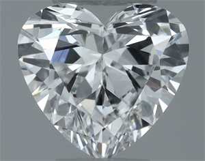 Picture of Natural Diamond 0.30 Carats, Heart with  Cut, F Color, VS2 Clarity and Certified by GIA
