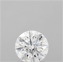 Lab Grown Diamond 0.72 Carats, Round with Ideal Cut, D Color, IF Clarity and Certified by IGI