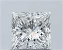 Natural Diamond 0.70 Carats, Princess with  Cut, G Color, VVS1 Clarity and Certified by GIA