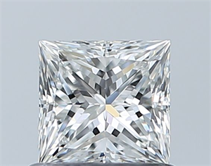 Picture of Natural Diamond 0.70 Carats, Princess with  Cut, G Color, VVS1 Clarity and Certified by GIA