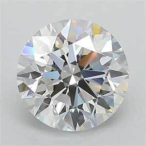Picture of Lab Grown Diamond 1.32 Carats, Round with Ideal Cut, D Color, VS1 Clarity and Certified by IGI