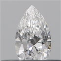 Diamante Natural 0.19 quilates, De pera , Color D, claridad SI2 y certificado GIA