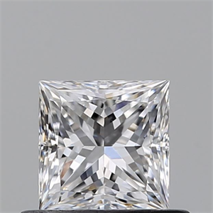 Picture of Natural Diamond 0.55 Carats, Princess with  Cut, D Color, VS2 Clarity and Certified by GIA
