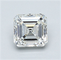 Natural Diamond 1.01 Carats, Asscher with  Cut, G Color, VS1 Clarity and Certified by GIA