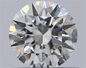 Picture of Natural Diamond 0.41 Carats, Round with Excellent Cut, G Color, IF Clarity and Certified by GIA
