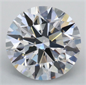 Lab Grown Diamond 2.06 Carats, Round with Ideal Cut, D Color, VVS2 Clarity and Certified by IGI