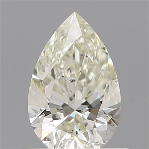 Picture of Natural Diamond 0.51 Carats, Pear with  Cut, L Color, SI2 Clarity and Certified by GIA