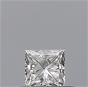 Natural Diamond 0.23 Carats, Princess with  Cut, E Color, VVS1 Clarity and Certified by GIA
