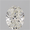 Natural Diamond 1.20 Carats, Oval with  Cut, H Color, SI1 Clarity and Certified by GIA