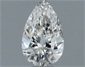 Natural Diamond 0.50 Carats, Pear with  Cut, H Color, VVS2 Clarity and Certified by GIA
