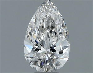Picture of Natural Diamond 0.50 Carats, Pear with  Cut, H Color, VVS2 Clarity and Certified by GIA
