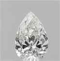 Diamante Natural 0.51 quilates, De pera , Color H, claridad VVS1 y certificado GIA