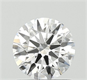 Lab Grown Diamond 1.00 Carats, Round with Excellent Cut, D Color, VVS2 Clarity and Certified by IGI