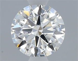 Picture of Natural Diamond 0.51 Carats, Round with Excellent Cut, I Color, SI2 Clarity and Certified by GIA