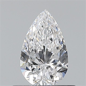 Picture of Natural Diamond 0.50 Carats, Pear with  Cut, D Color, VVS2 Clarity and Certified by GIA