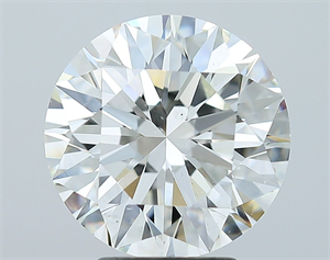 Picture of Natural Diamond 4.10 Carats, Round with Excellent Cut, J Color, SI1 Clarity and Certified by GIA