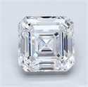 Natural Diamond 3.11 Carats, Asscher with  Cut, D Color, FL Clarity and Certified by GIA