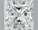 Natural Diamond 0.90 Carats, Princess with  Cut, I Color, SI2 Clarity and Certified by GIA