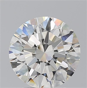 Picture of Natural Diamond 3.02 Carats, Round with Excellent Cut, I Color, VS2 Clarity and Certified by GIA