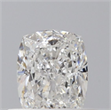 Natural Diamond 0.56 Carats, Cushion with  Cut, F Color, VS1 Clarity and Certified by GIA