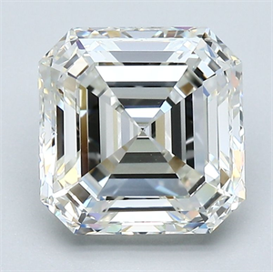 Foto Diamante Natural 3.03 quilates, Asscher , Color J, claridad VVS1 y certificado GIA de