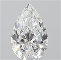 Natural Diamond 2.03 Carats, Pear with  Cut, D Color, VVS1 Clarity and Certified by GIA