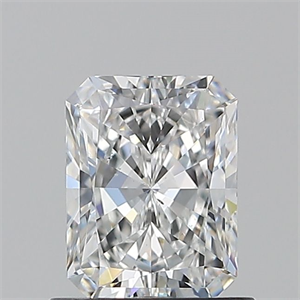 Picture of Natural Diamond 0.90 Carats, Radiant with  Cut, D Color, VS2 Clarity and Certified by GIA
