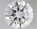 Lab Grown Diamond 3.08 Carats, Round with Ideal Cut, E Color, VVS2 Clarity and Certified by IGI