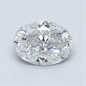 Foto Diamante Natural 1.01 quilates, Ovalado , Color D, claridad SI2 y certificado GIA de