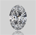 Natural Diamond 0.52 Carats, Oval with  Cut, D Color, SI1 Clarity and Certified by GIA