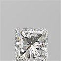 Natural Diamond 0.70 Carats, Princess with  Cut, H Color, IF Clarity and Certified by GIA