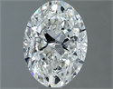 Natural Diamond 1.01 Carats, Oval with  Cut, F Color, SI1 Clarity and Certified by IGI