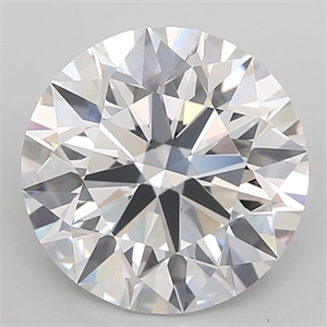Picture of Lab Grown Diamond 4.54 Carats, Round with Ideal Cut, D Color, IF Clarity and Certified by IGI