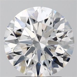 Picture of Lab Grown Diamond 2.51 Carats, Round with Ideal Cut, D Color, VS1 Clarity and Certified by IGI