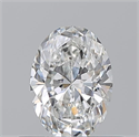 Natural Diamond 0.50 Carats, Oval with  Cut, F Color, VS2 Clarity and Certified by GIA