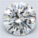 Natural Diamond 4.01 Carats, Round with Excellent Cut, H Color, SI1 Clarity and Certified by GIA