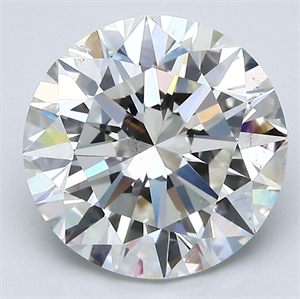 Picture of Natural Diamond 4.01 Carats, Round with Excellent Cut, H Color, SI1 Clarity and Certified by GIA
