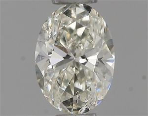 Picture of Natural Diamond 0.41 Carats, Oval with  Cut, H Color, SI2 Clarity and Certified by IGI