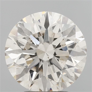Picture of Natural Diamond 3.54 Carats, Round with Excellent Cut, L Color, SI1 Clarity and Certified by IGI