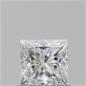Natural Diamond 0.70 Carats, Princess with  Cut, E Color, VS1 Clarity and Certified by GIA