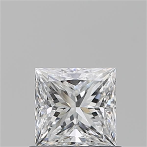 Picture of Natural Diamond 0.70 Carats, Princess with  Cut, E Color, VS1 Clarity and Certified by GIA