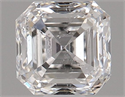 Natural Diamond 0.70 Carats, Asscher with  Cut, F Color, SI2 Clarity and Certified by GIA