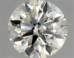 Picture of Natural Diamond 0.90 Carats, Round with Excellent Cut, J Color, SI2 Clarity and Certified by IGI
