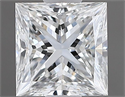 Diamante Natural 0.57 quilates, Princesa , Color F, claridad VVS1 y certificado GIA