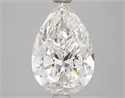 Diamante Natural 2.01 quilates, De pera , Color G, claridad IF y certificado GIA