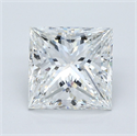 Natural Diamond 4.01 Carats, Princess with  Cut, F Color, VVS2 Clarity and Certified by GIA