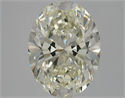 Natural Diamond 2.01 Carats, Oval with  Cut, K Color, IF Clarity and Certified by HRD