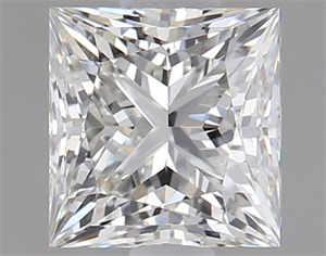 Picture of Natural Diamond 0.93 Carats, Princess with  Cut, J Color, VVS1 Clarity and Certified by GIA