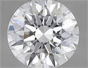 Natural Diamond 0.53 Carats, Round with Excellent Cut, D Color, IF Clarity and Certified by GIA